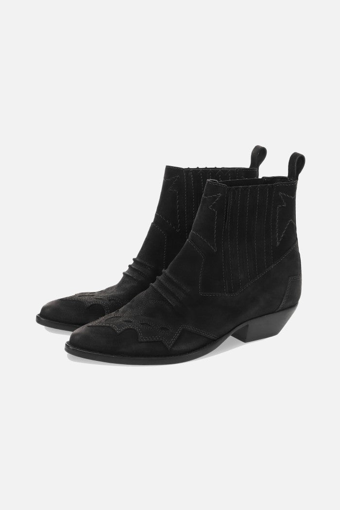 Tucson Black Ankle Boots - Black