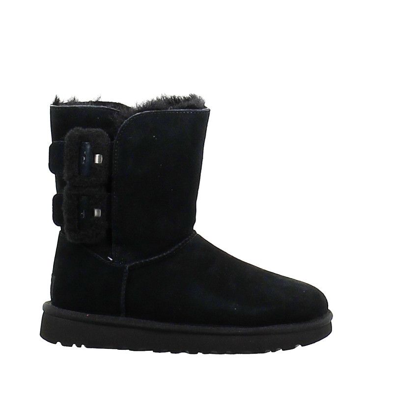 Botas Bailey Fluff Buckle - Negro - Mujer - UGG - The Bradery