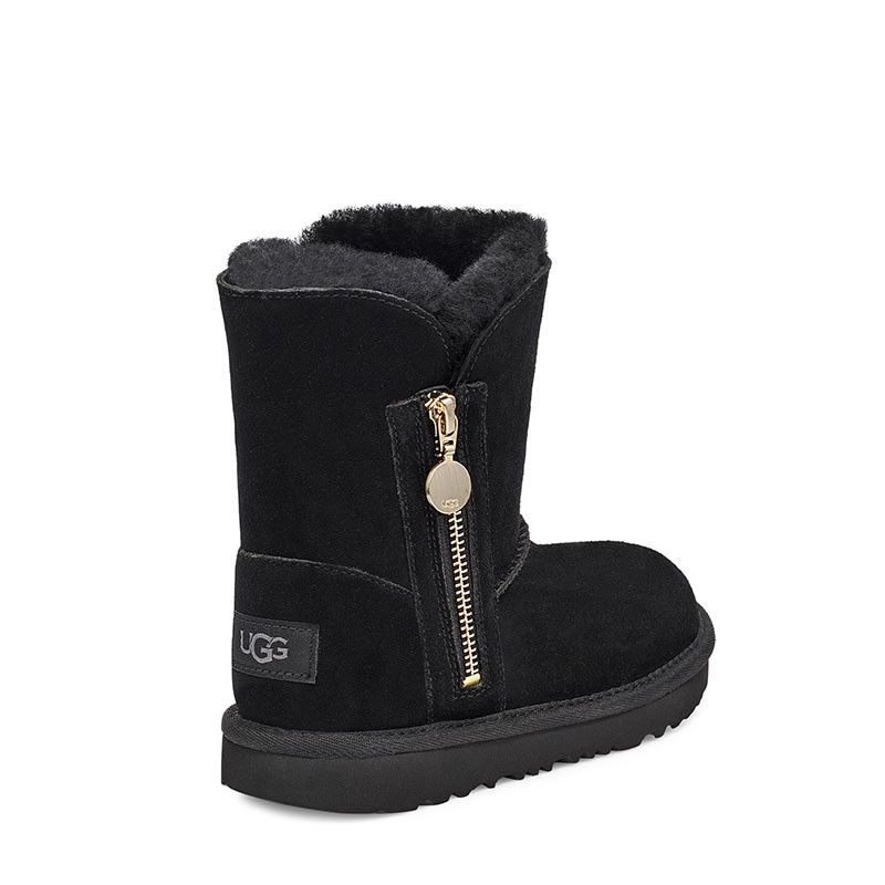 Bottes Cadet Bailey Zip Short - Noir - Enfant - UGG - The Bradery