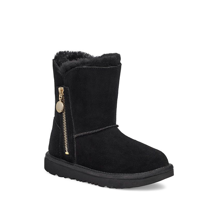 Bottes Cadet Bailey Zip Short - Noir - Enfant - UGG - The Bradery