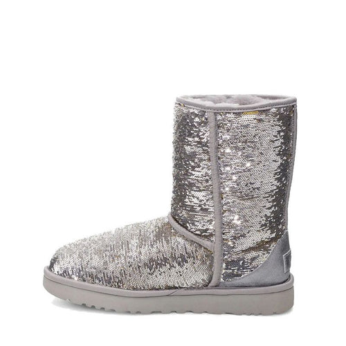Bottes Classic Short Cosmos Sequin - Gris - Femme - UGG2 - The Bradery