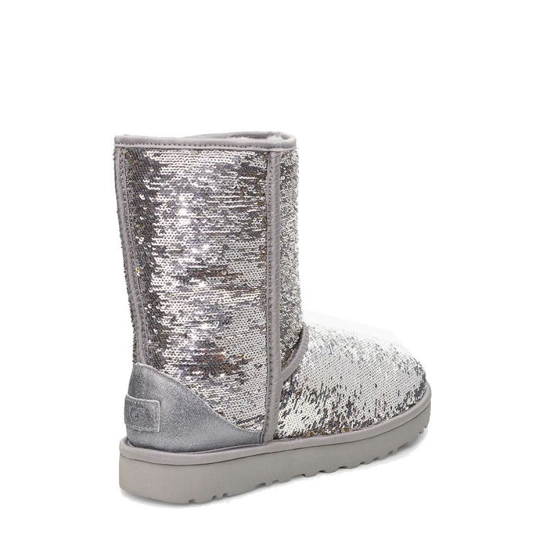 Bottes Classic Short Cosmos Sequin - Gris - Femme - UGG2 - The Bradery