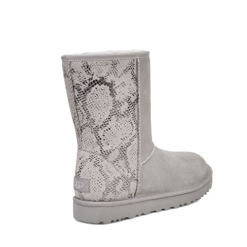 Bottes Classic Short Metallic Snake - Gris - Femme - UGG - The Bradery