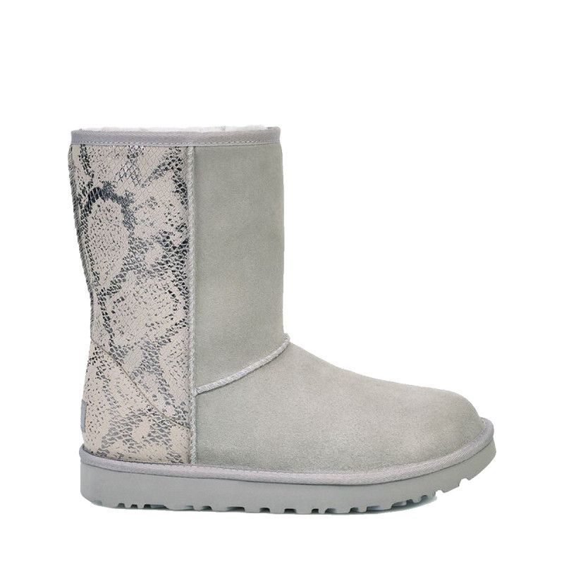 Bottes Classic Short Metallic Snake - Gris - Femme - UGG - The Bradery