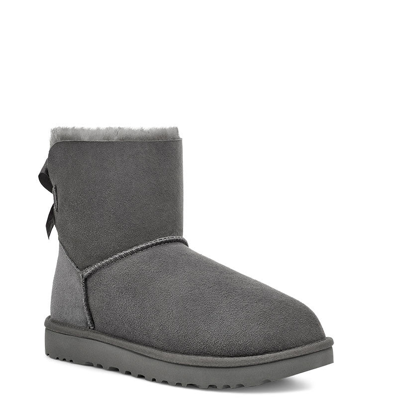 Botas Mini Bailey Bow II - Gris - Mujer - UGG - The Bradery