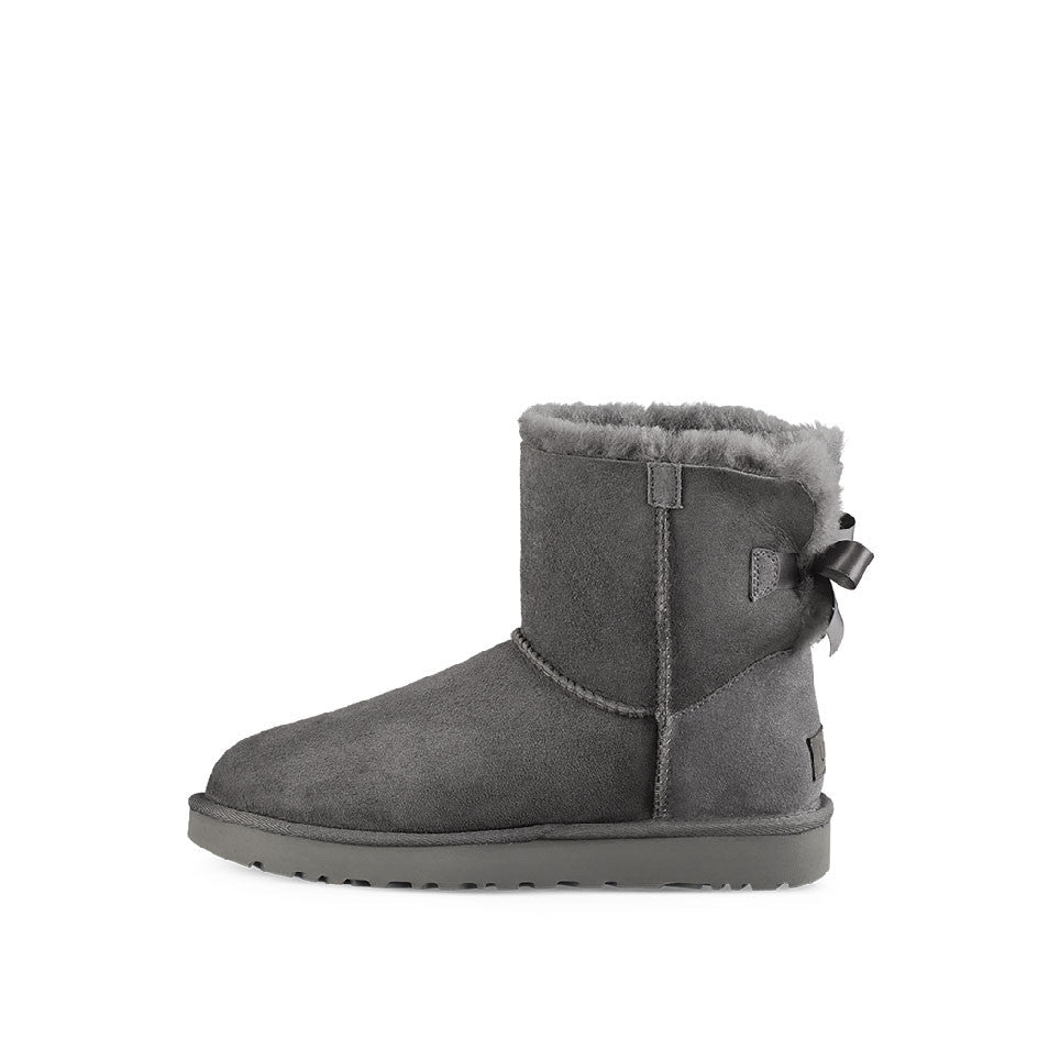 Botas Mini Bailey Bow II - Gris - Mujer - UGG - The Bradery