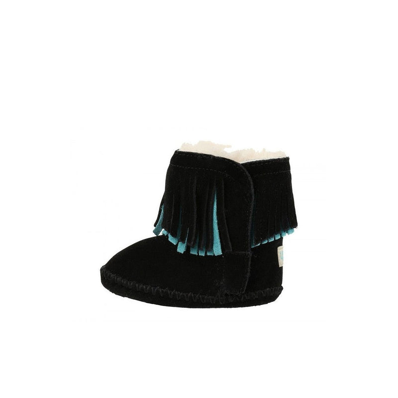 Bottines Branyon Fringe - Noir - Bébé - UGG - The Bradery