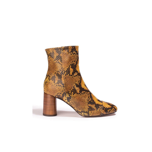 Daisy Python Yellow Boots - Anaki - The Bradery