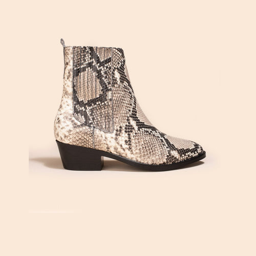 Elizabeth Python Boots Blanc - Anaki - The Bradery