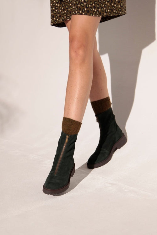 Bottines Zippees - Vert - Bensimon - The Bradery