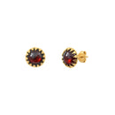Boucles D'Oreilles Cordelia - Rouge/Marron - Caroline Najman - The Bradery