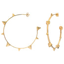 Boucles D'Oreilles Créoles Phenix - Doré - Caroline Najman - The Bradery