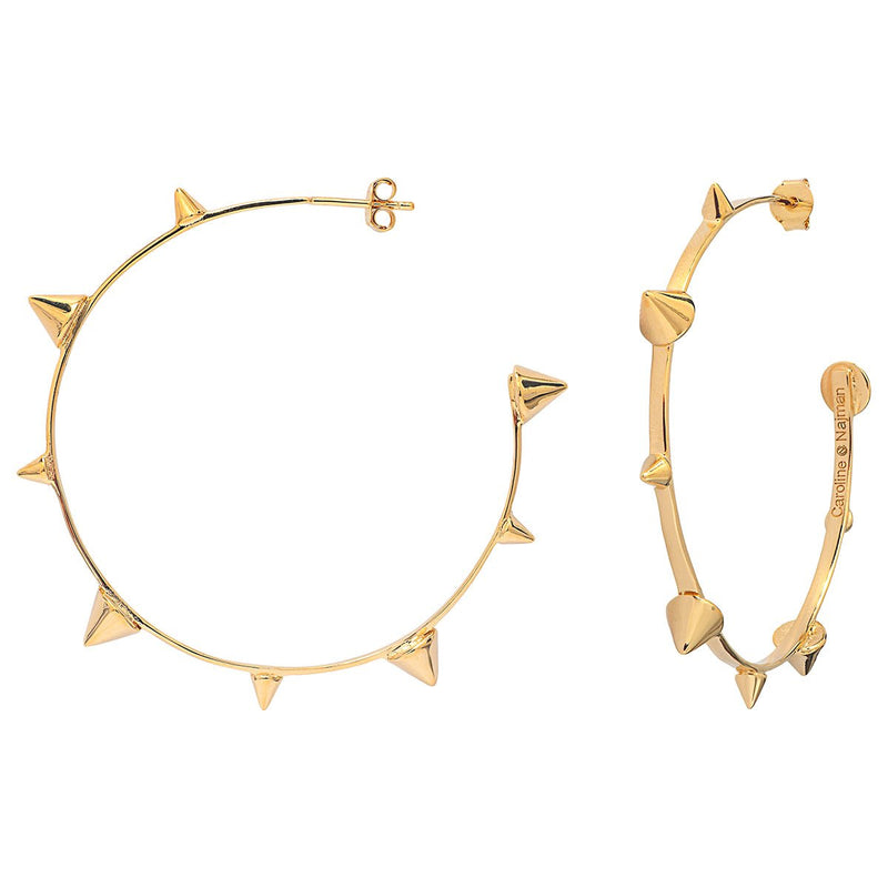 Boucles D'Oreilles Créoles Phenix - Doré - Caroline Najman - The Bradery