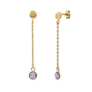 Boucles D'Oreilles Moorea - Violet - Caroline Najman - The Bradery