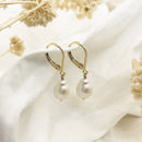 Boucles D'Oreilles Perle - Or / Perle D'Eau Douce - Nilaï - The Bradery