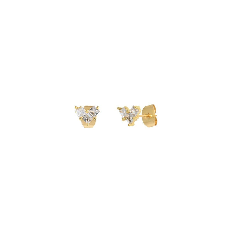 Boucles D'Oreilles Puce - Blanc - Caroline Najman - The Bradery