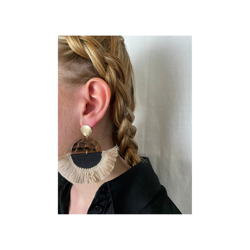 Boucles D'Oreilles Victory - Beige Boucles D'Oreilles Caroline Najman