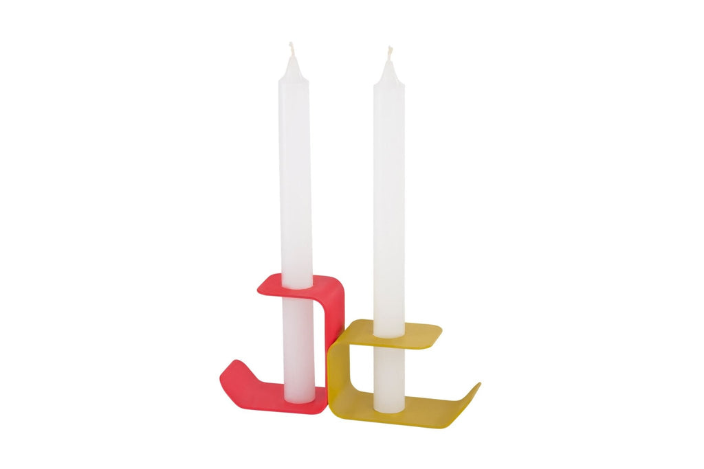 Flec Candleholder - Low - Poppy Red - Noo.ma Design - The Bradery