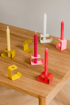 Bougeoir Flec - Grand - Jaune - Noo.ma Design - The Bradery