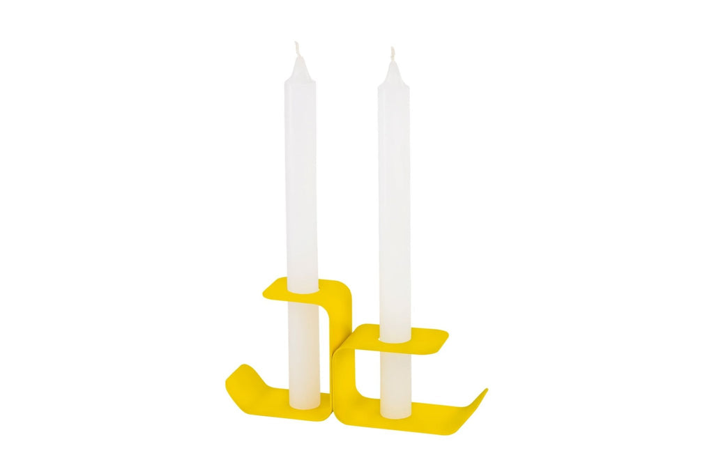 Bougeoir Flec - Grand - Jaune - Noo.ma Design - The Bradery