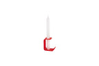 Bougeoir Flec - Grand - Rouge coquelicot - Noo.ma Design - The Bradery
