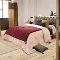 Bout De Lit Gaze De Coton 90 X 200 Cm Gaia Lie De Vin - L'Effet Papillon - The Bradery