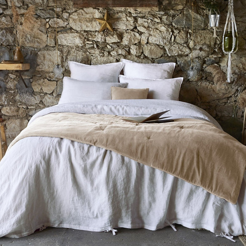 Bout de lit Gaze de Coton Velours de coton CÉSAR Pampa - L'Effet Papillon - The Bradery