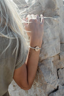 Bracelet - Aubier - Beige Et Blanc - Le Vent à la Française - The Bradery