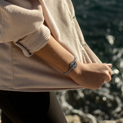 Bracelet - Bise - Bleu Et Beige - Le Vent à la Française - The Bradery