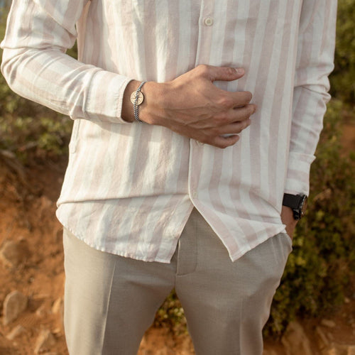 Bracelet - Bosquet - Vert Et Blanc - Le Vent à la Française - The Bradery