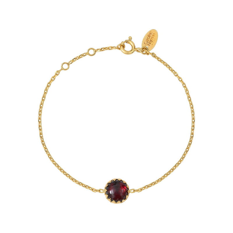 Bracelet Cordelia - Rouge/Marron - Caroline Najman - The Bradery