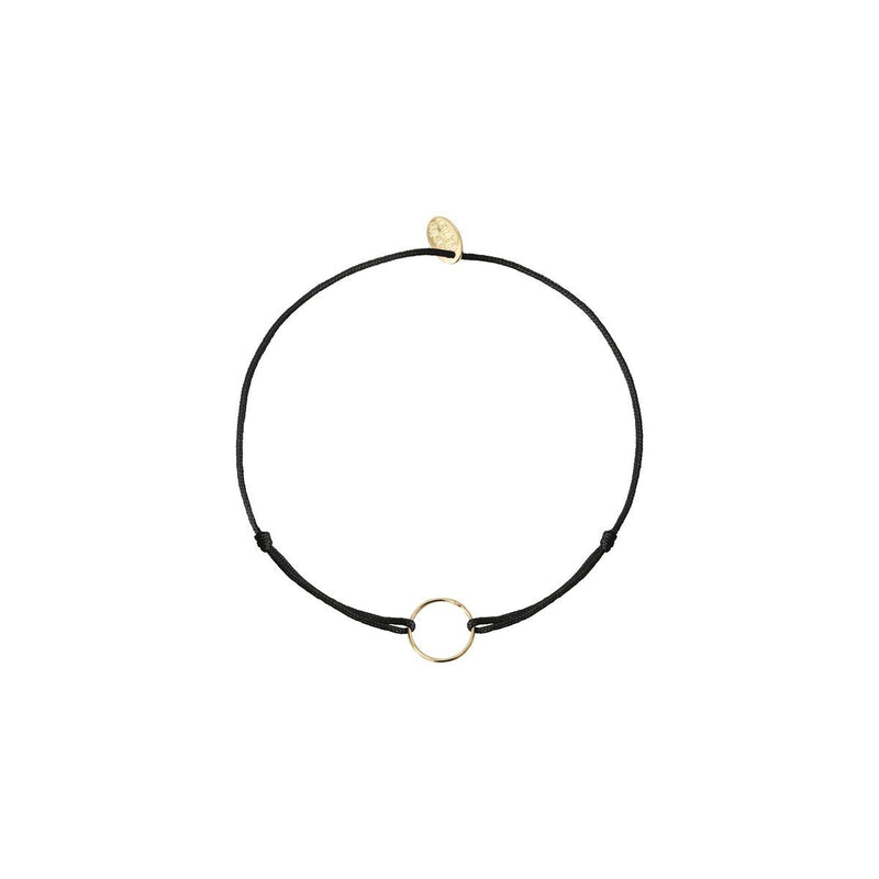 Bracelet Cordon Cercle - Noir/Gris - Caroline Najman - The Bradery