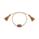 Bracelet Cordon Serti Gm - Marron - Caroline Najman - The Bradery