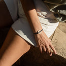 Bracelet - Feuille - Bleu Et Blanc - Le Vent à la Française - The Bradery