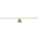 Bracelet Gaïa - Or / Turquoise - Nilaï - The Bradery