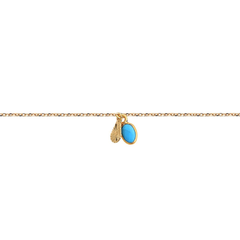 Bracelet Gaïa - Or / Turquoise - Nilaï - The Bradery