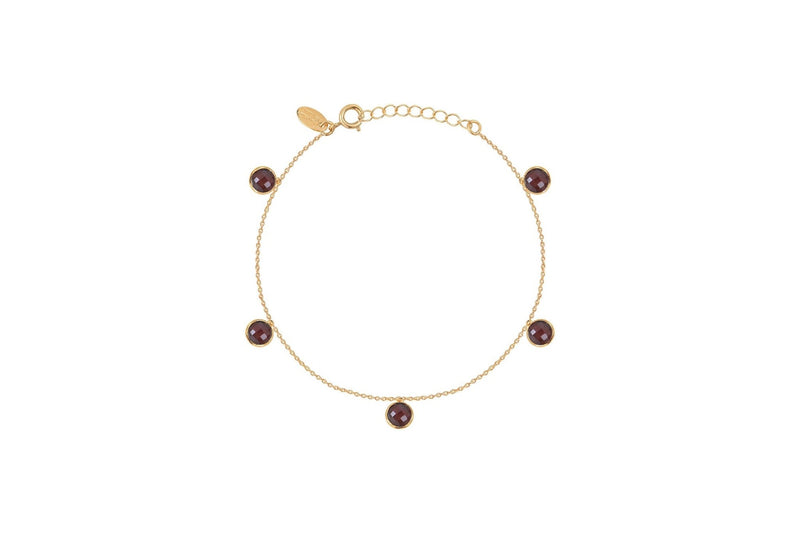 Bracelet Moorea - Rouge/Marron - Caroline Najman - The Bradery