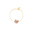 Bracelet Snake - Rouge / Marron Bracelets Et Joncs Caroline Najman