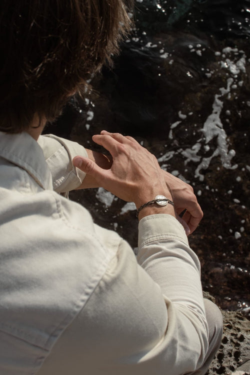 Bracelet - Tramontane - Kaki Et Blanc - Le Vent à la Française - The Bradery