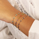 Bracelet Tuttifrutti - Or / Multicouleur - Nilaï - The Bradery
