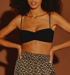 Heart bralette - Night Stripes
