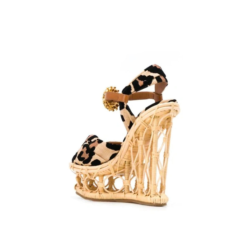 Dolce & Gabbana Wedge Sandals - Beige - Woman