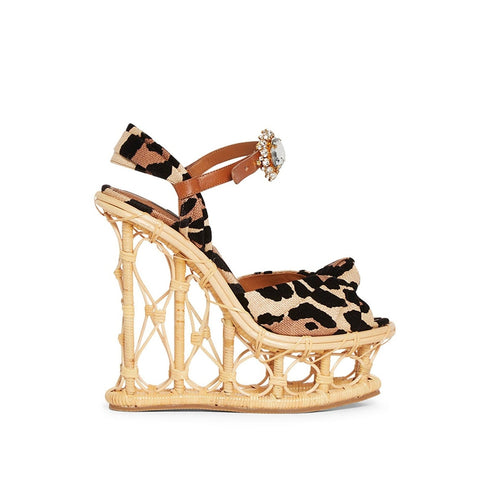 Dolce & Gabbana Wedge Sandals - Beige - Woman