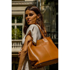 Amy Tote Bag - Camel - Christian Laurier - The Bradery
