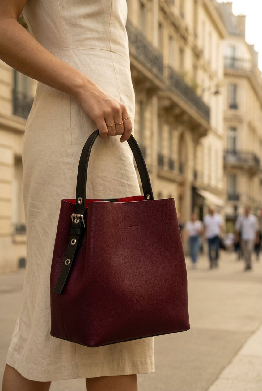 Jeny Tote Bag - Burgundy - Christian Laurier - The Bradery