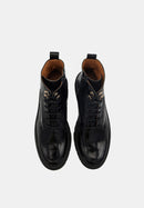 Camille - Cuir Brillant Noir - Bons Baisers - The Bradery