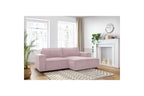 Compact fixed NIHAD corduroy corner sofa - Right-hand corner - BOBOCHIC - The Bradery