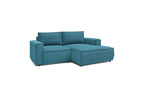 Compact fixed NIHAD corduroy corner sofa - Right-hand corner - BOBOCHIC - The Bradery