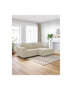 Compact fixed NIHAD corduroy corner sofa - Right-hand corner - BOBOCHIC - The Bradery