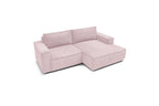 Compact fixed NIHAD corduroy corner sofa - Right-hand corner - BOBOCHIC - The Bradery